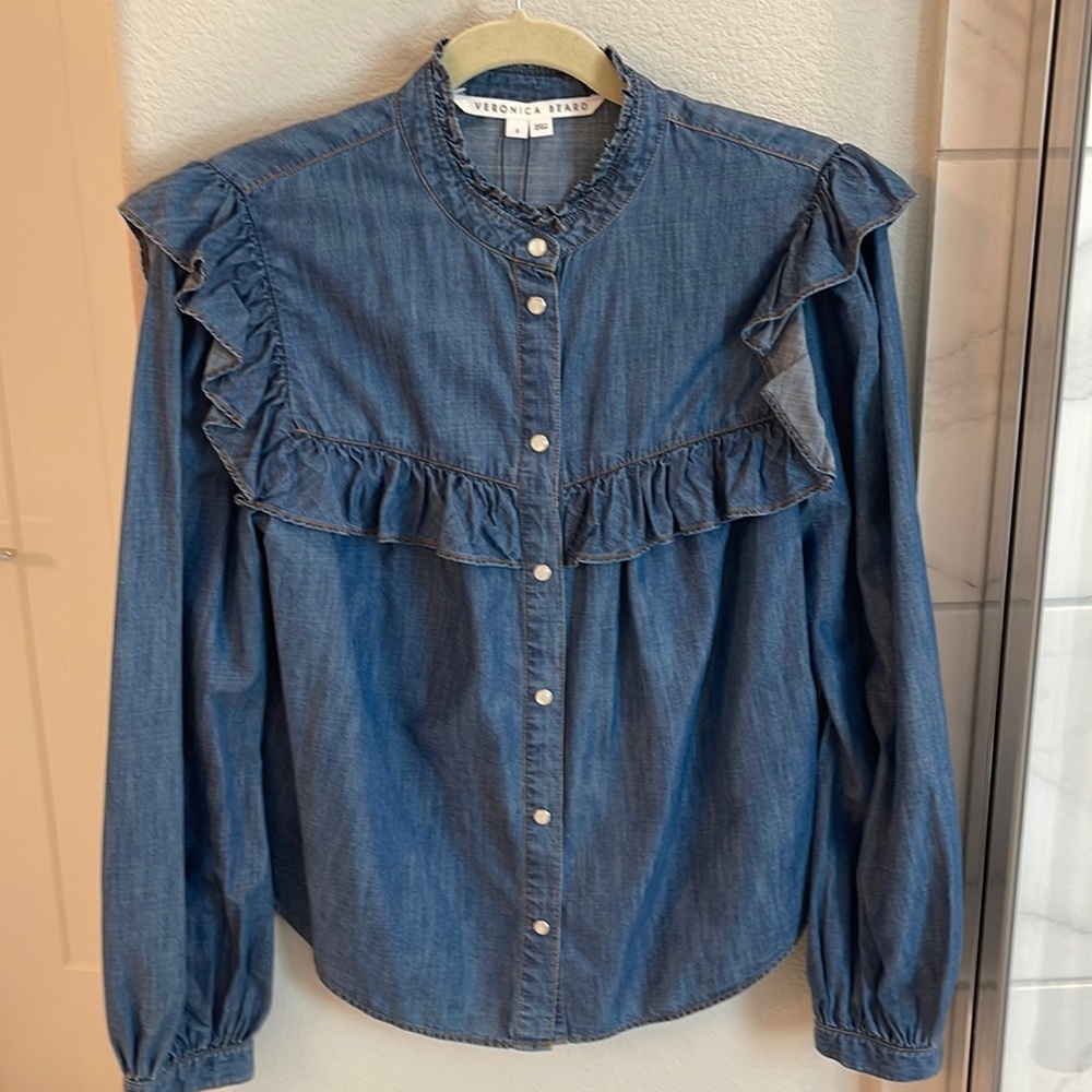 Veronica Beard Tes Button Down sz8
